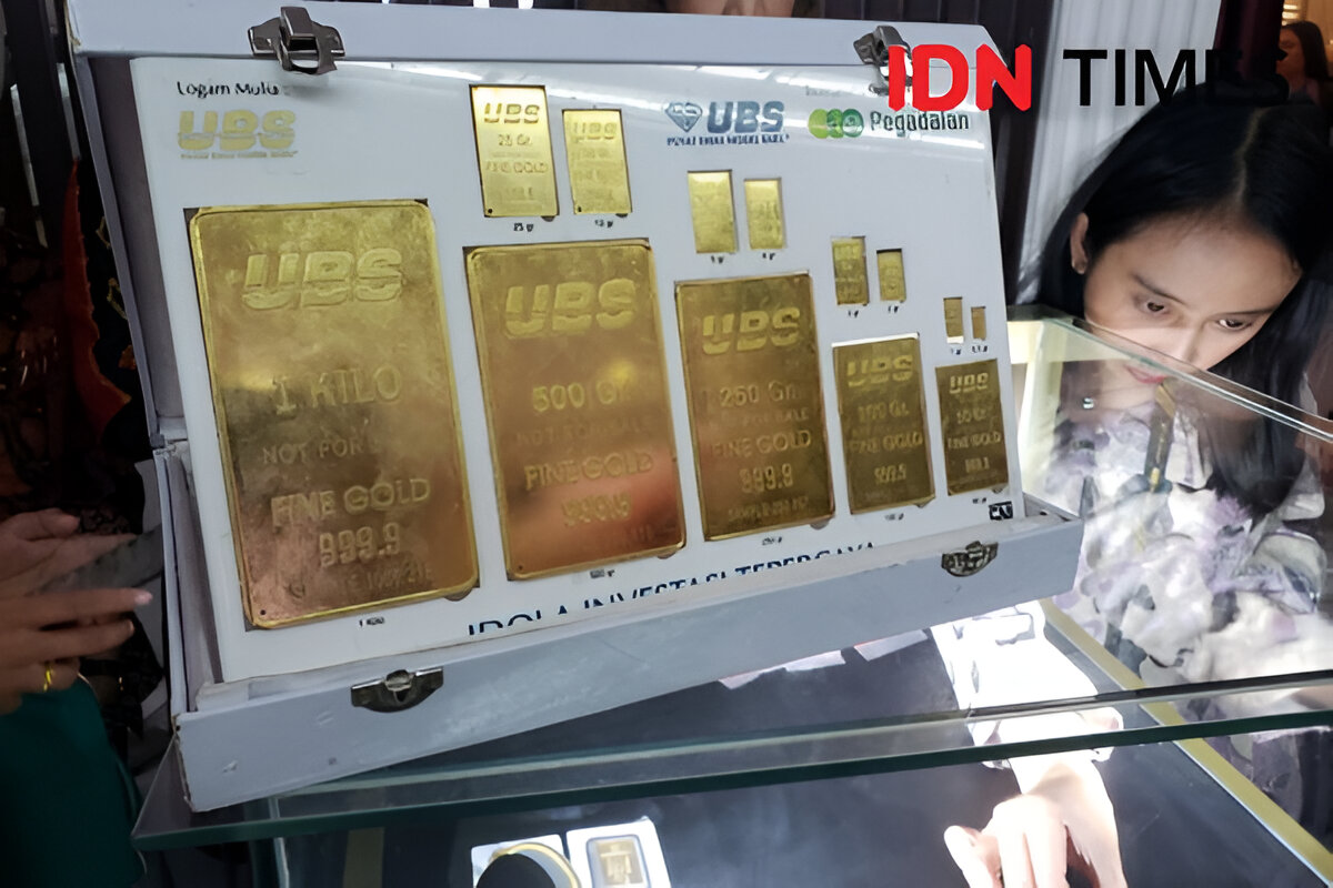 Harga Emas Antam dan UBS di Pegadaian Hari Ini Kompak Menguat