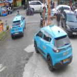 Taksi Listrik Celaka di Tangerang: Tertabrak Mobil, Lalu Mundur Menubruk Restoran