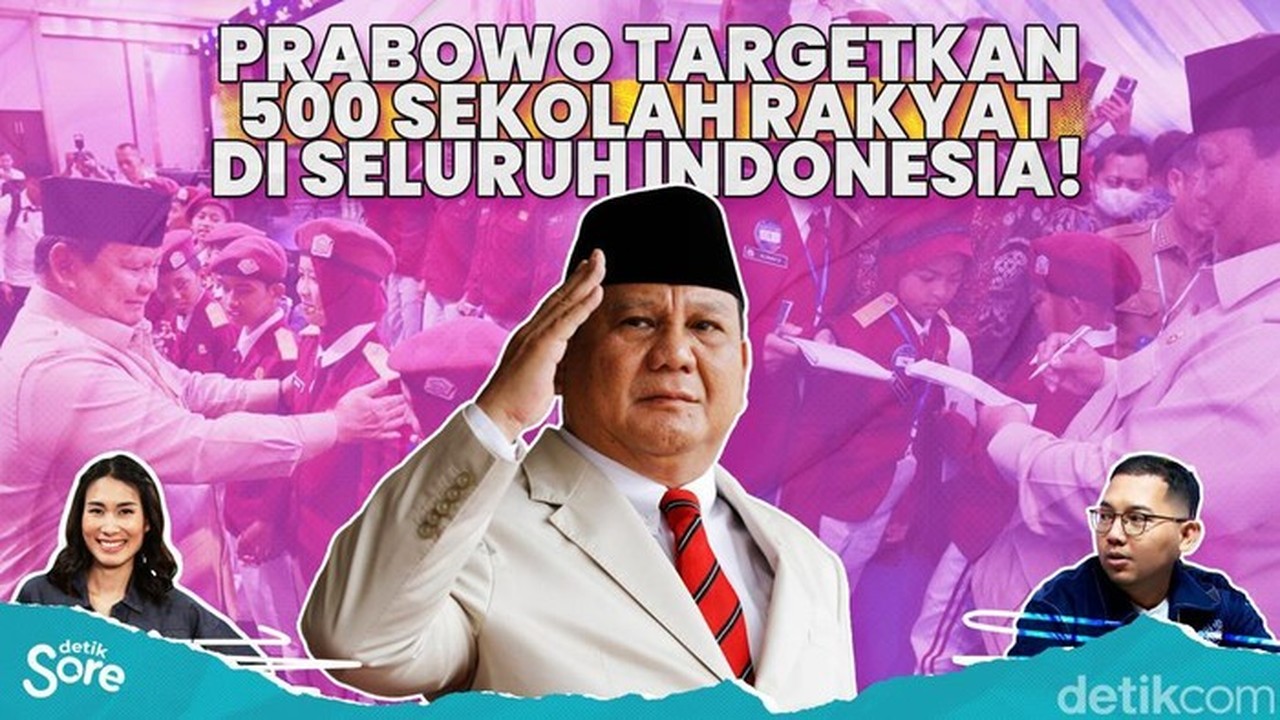 Presiden Prabowo Luncurkan Sekolah Rakyat, Target 500 Unit dalam Lima Tahun