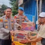 Kapolres Serang Salurkan Bantuan Logistik untuk Warga Terdampak Banjir di Kibin